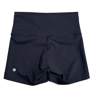 Lululemon Wunder Train Short High Rise 4” Everlux Biker Yoga Gym Black Size 6